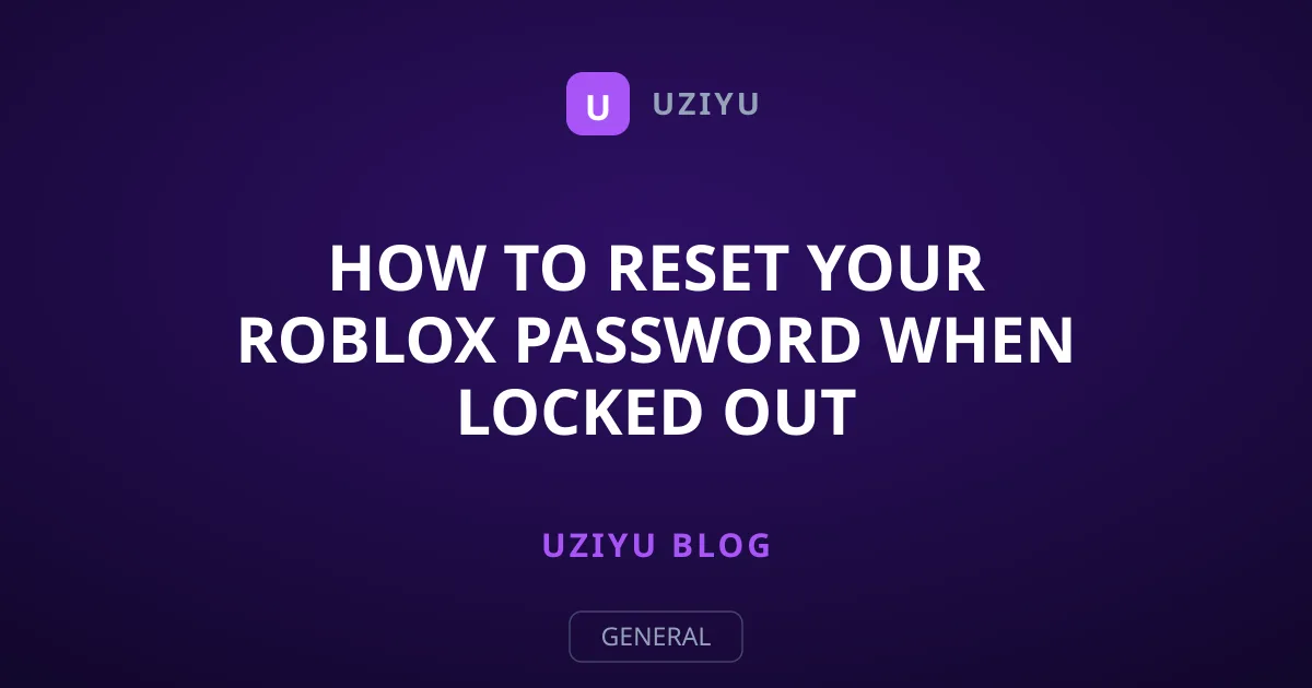 How to Reset Your Roblox Password When Locked Out
